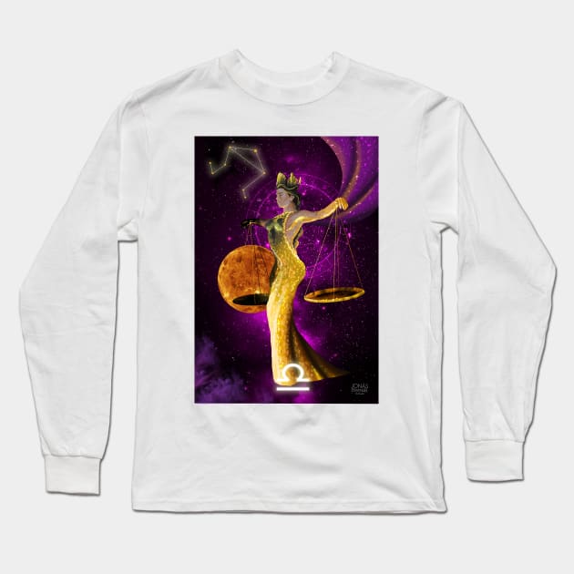 Libra Long Sleeve T-Shirt by JonasEmanuel